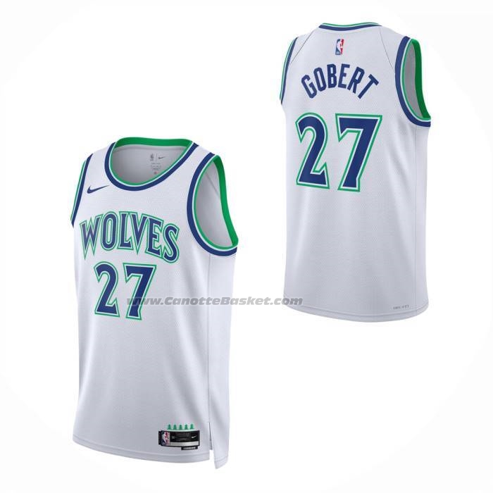 Maglia Bambino Minnesota Timberwolves Rudy Gobert No 27 Association 2026-27 Bianco